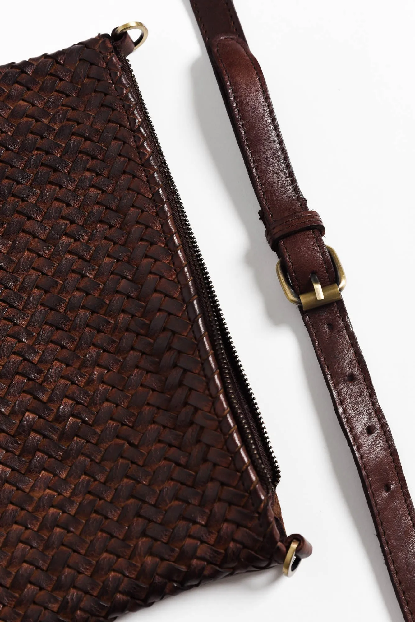 Cassidy Chocolate Leather Crossbody Bag sold by Blue Bungalow product image thumbnail 4