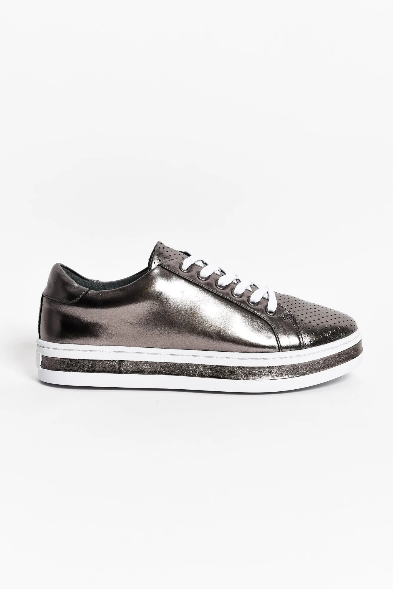 Paradise Pewter Leather Sneaker sold by Blue Bungalow product image thumbnail 5