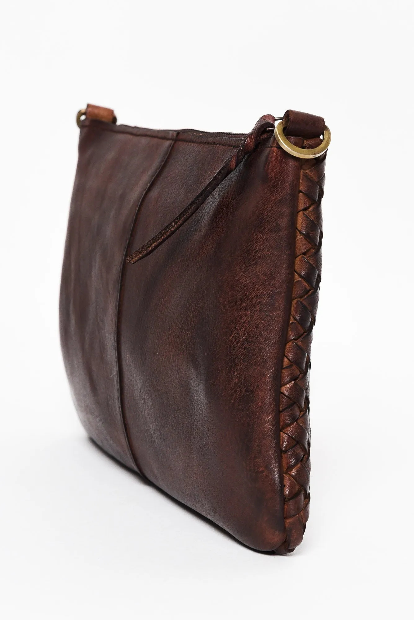 Cassidy Chocolate Leather Crossbody Bag sold by Blue Bungalow product image thumbnail 2