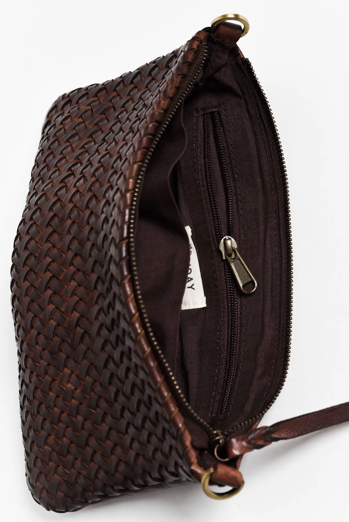 Cassidy Chocolate Leather Crossbody Bag sold by Blue Bungalow product image thumbnail 3