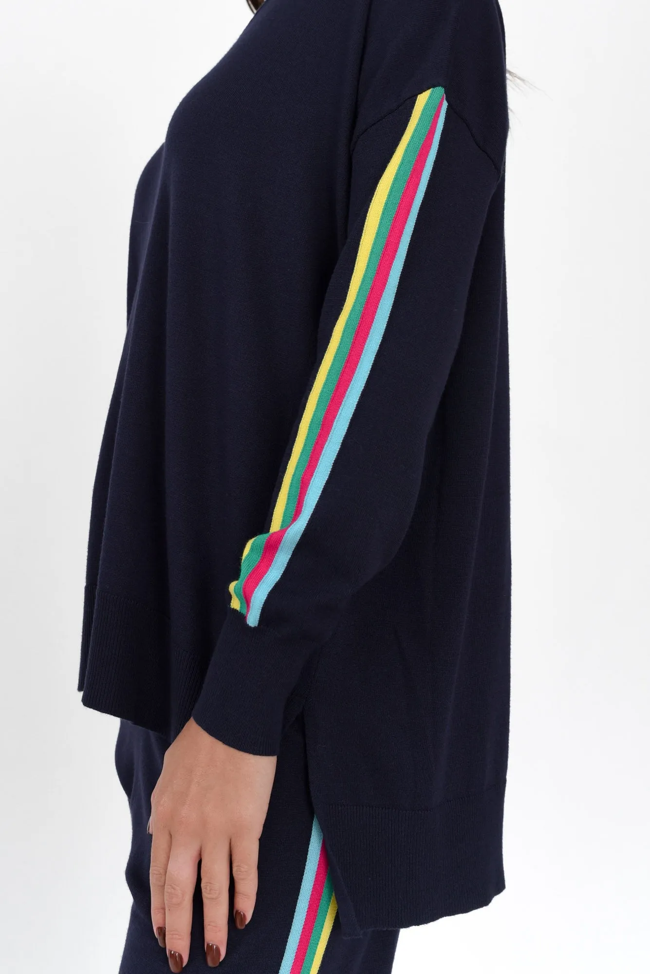 Karina Navy Stripe Knit Jumper sold by Blue Bungalow product image thumbnail 5