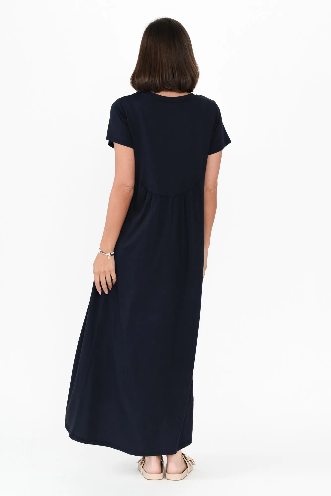 Patrick Navy Cotton Pocket Dress sold by Blue Bungalow product image thumbnail 5