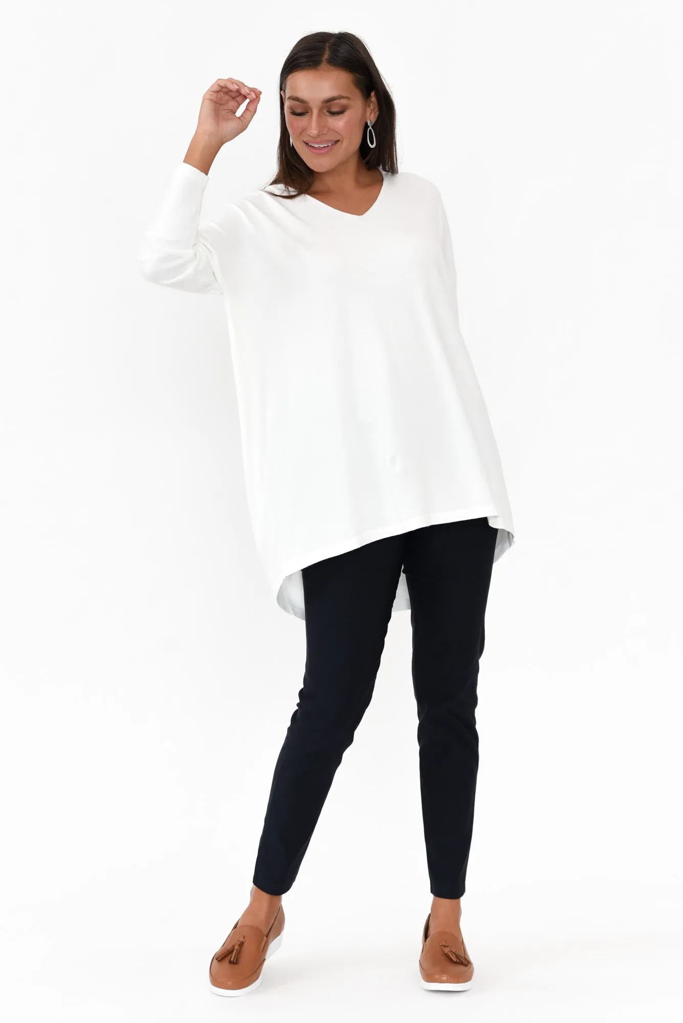 Dixon Navy Cotton Stretch Pants sold by Blue Bungalow product image thumbnail 3