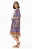 Milana Blue Motif Crinkle Cotton Dress sold by Blue Bungalow