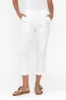 Pablita White Cotton Crop Pants sold by Blue Bungalow