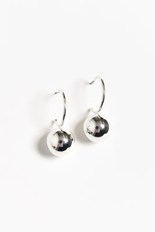 Chelsea Silver Ball Drop Earrings sold by Blue Bungalow