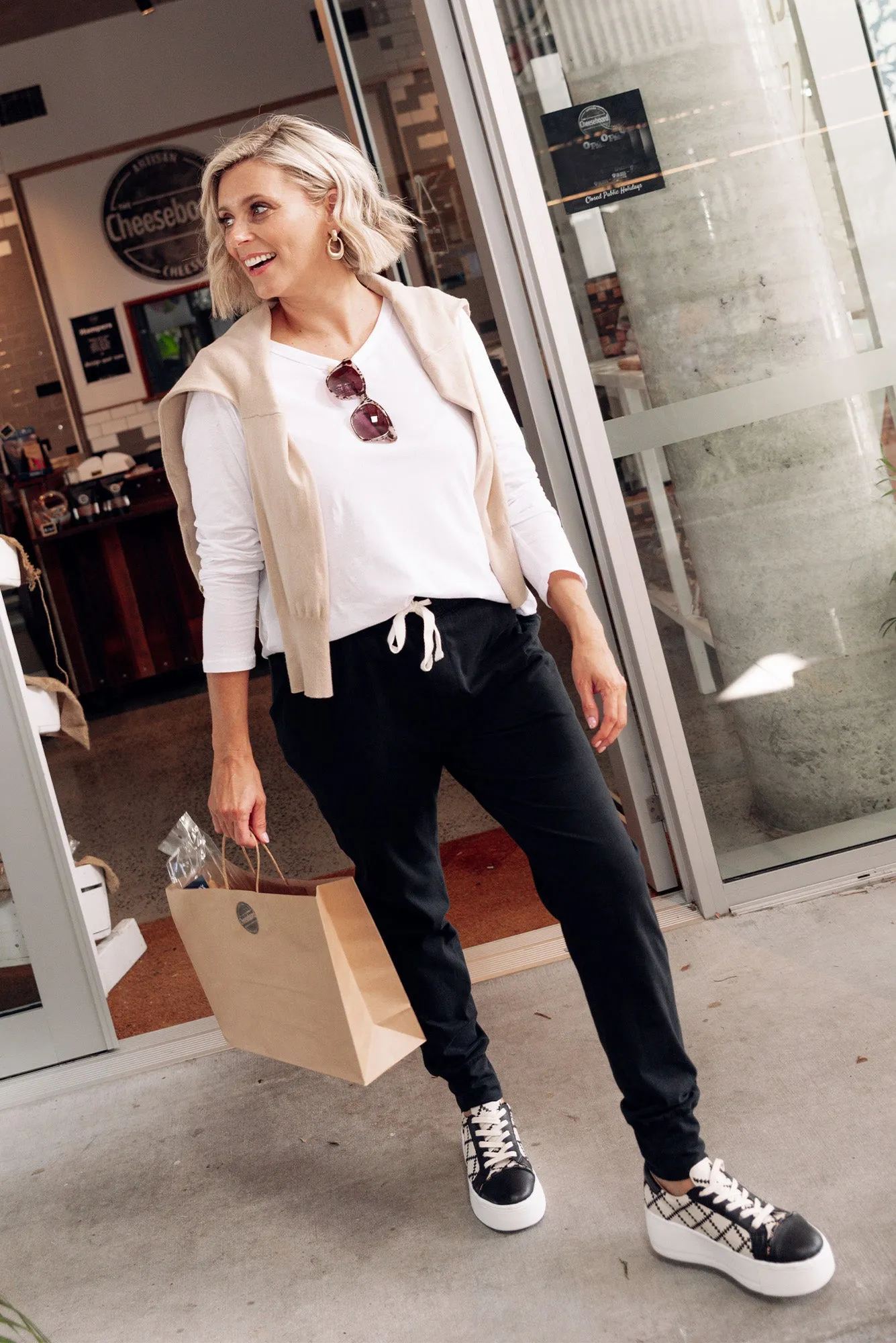 Black Wash Out Lounge Sweatpants sold by Blue Bungalow