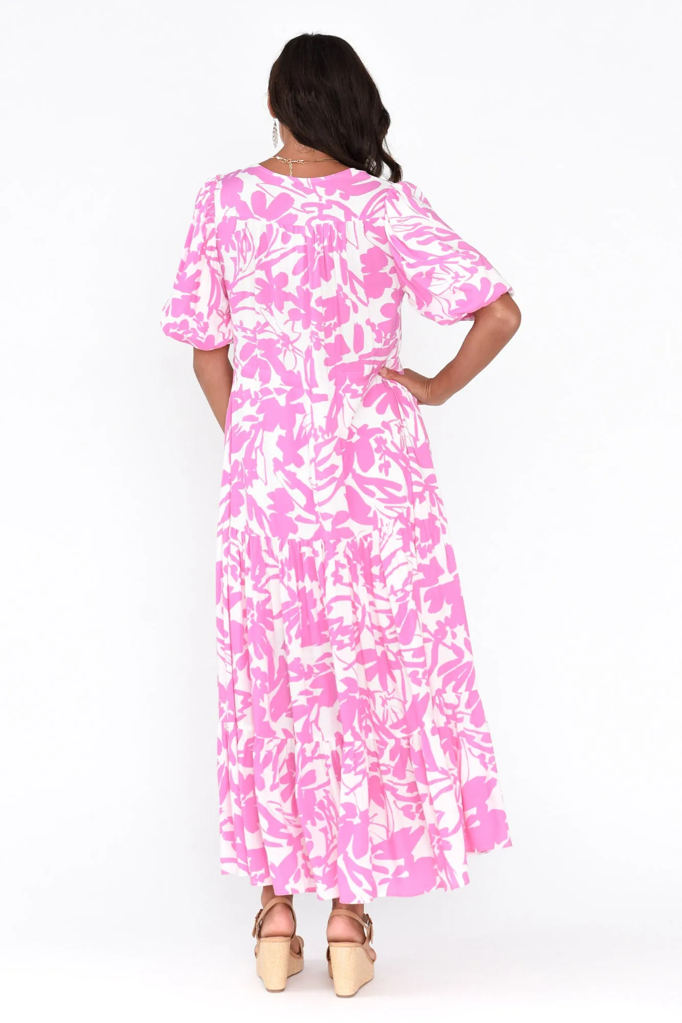 Pearson Lilac Garden Button Tier Dress sold by Blue Bungalow product image thumbnail 4