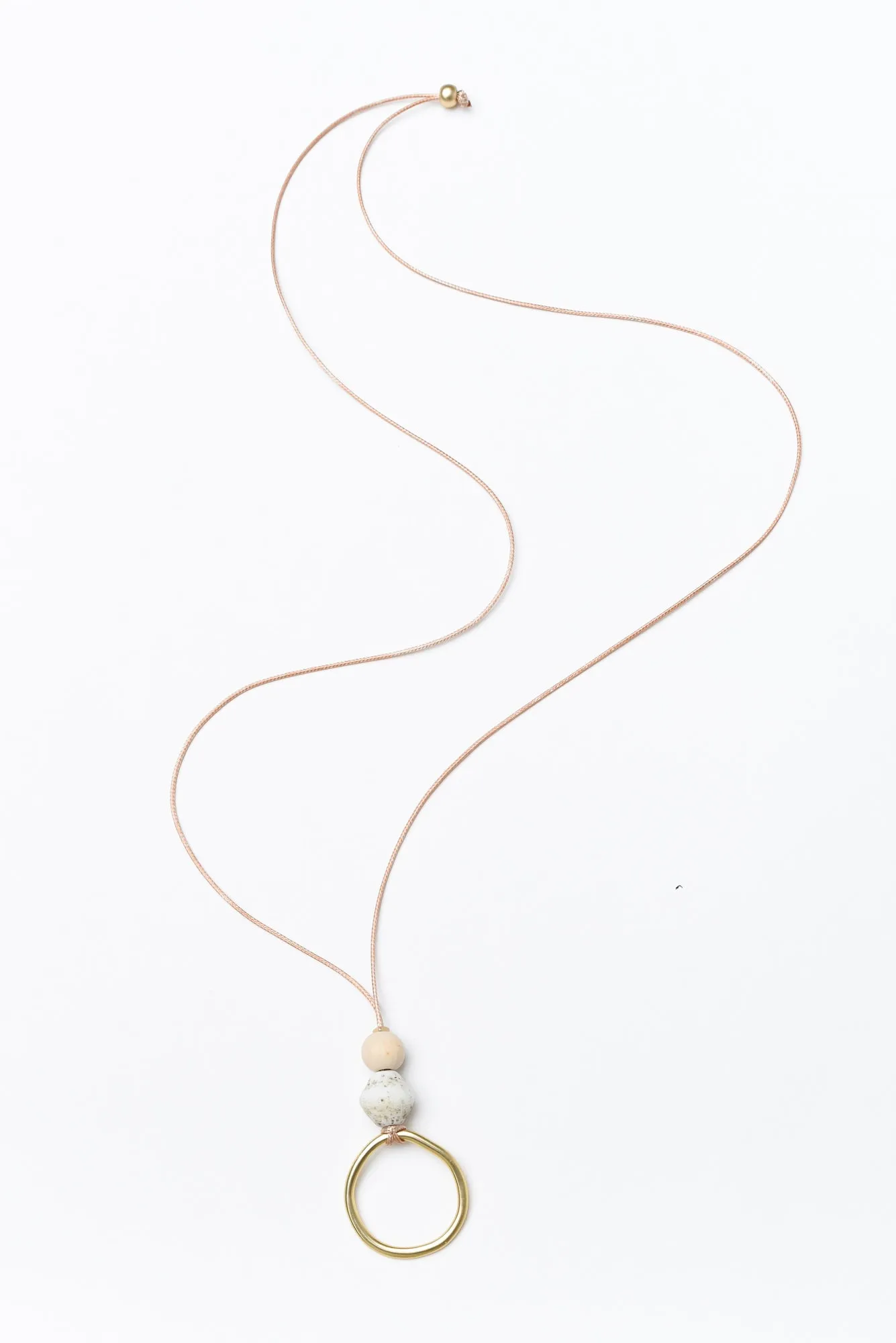 Amica Gold Circle Pendant Necklace sold by Blue Bungalow