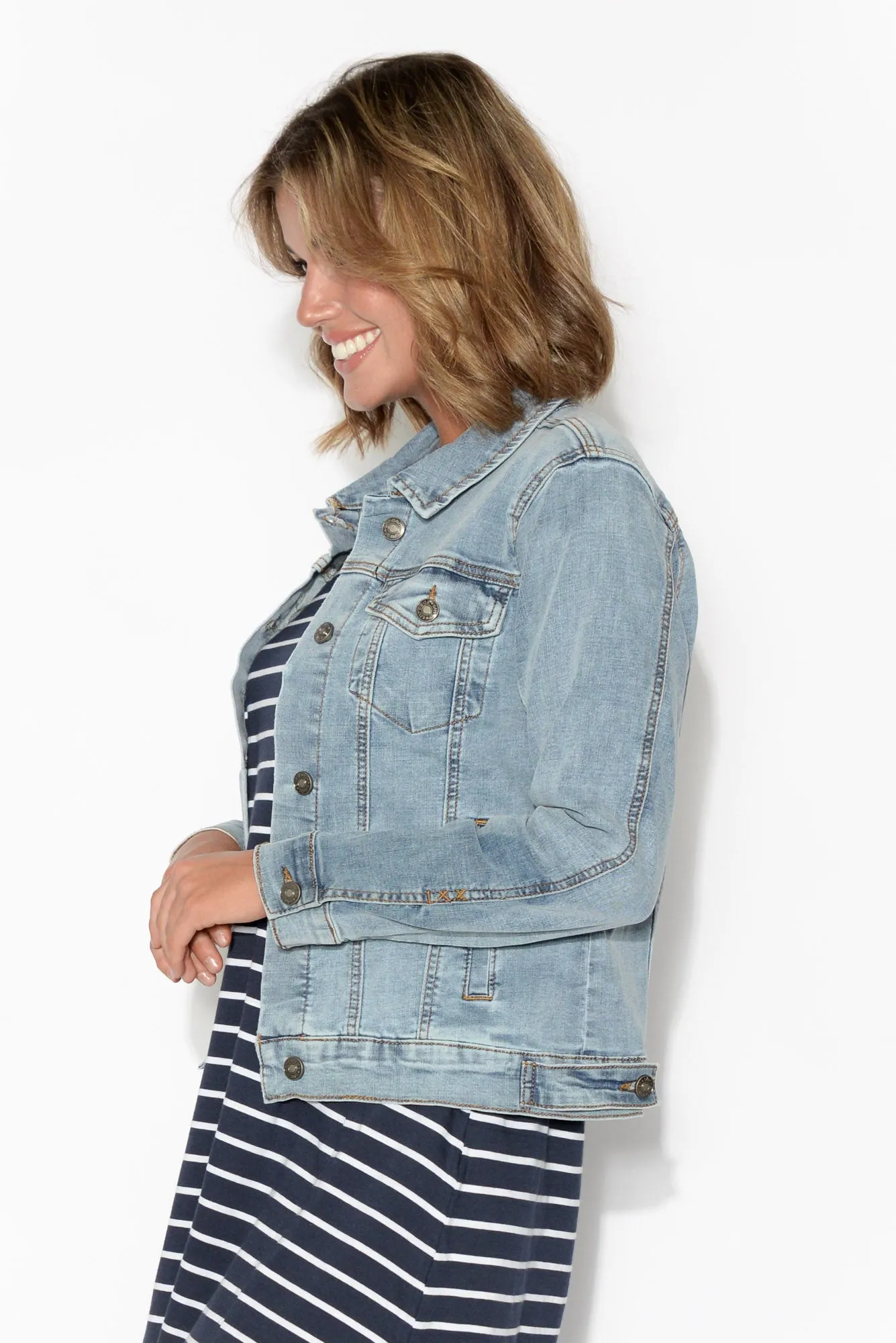 Nico Denim Jacket sold by Blue Bungalow product image thumbnail 3