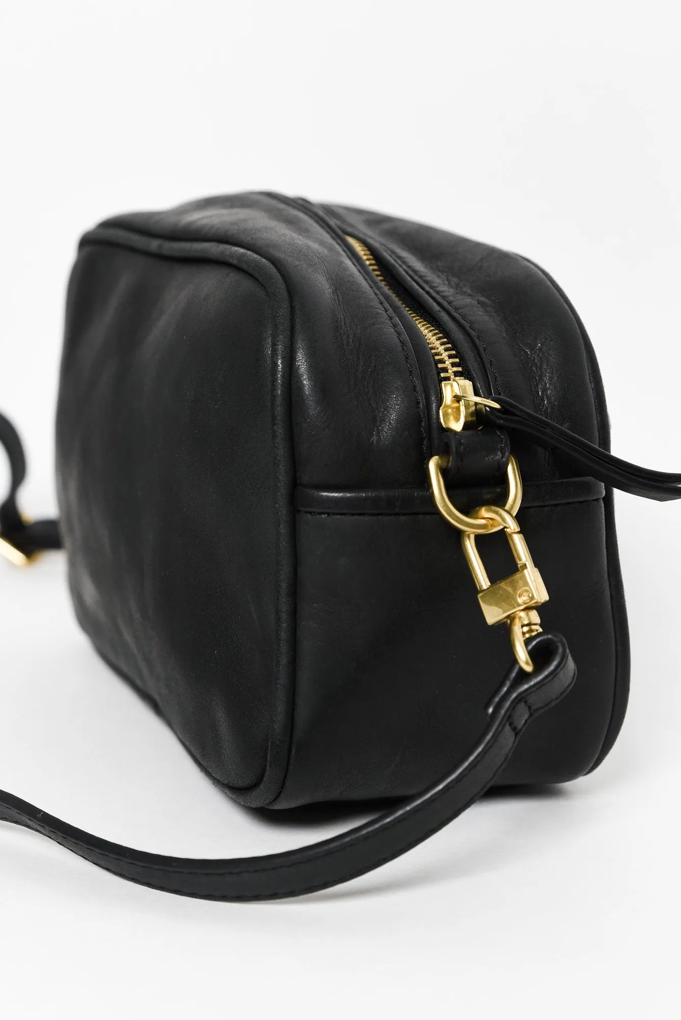 Opera Black Leather Crossbody Bag sold by Blue Bungalow product image thumbnail 2