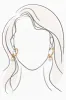 Madeline Gold Pearl Drop Earrings sold by Blue Bungalow