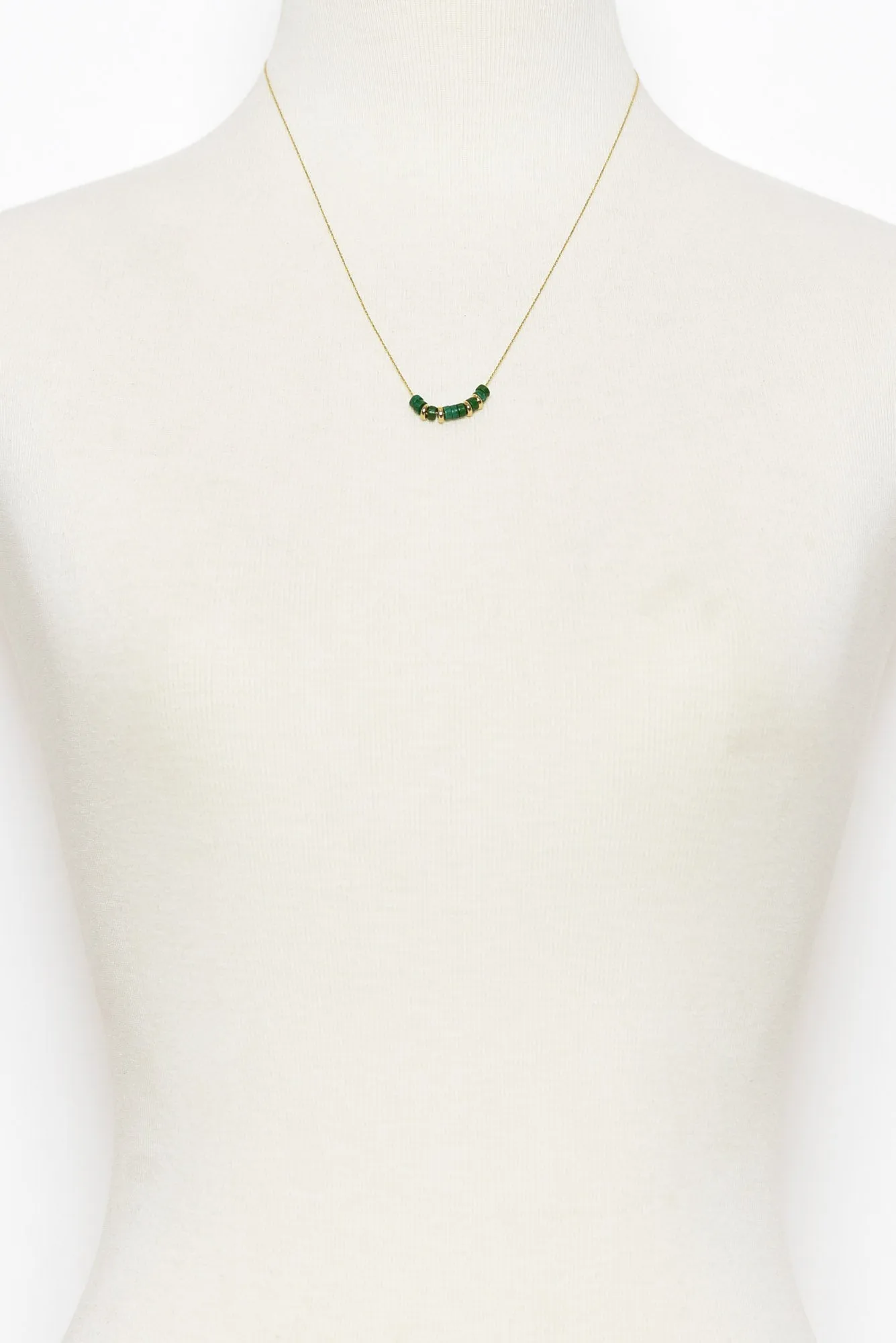 Angelina Green Beaded Necklace sold by Blue Bungalow product image thumbnail 3