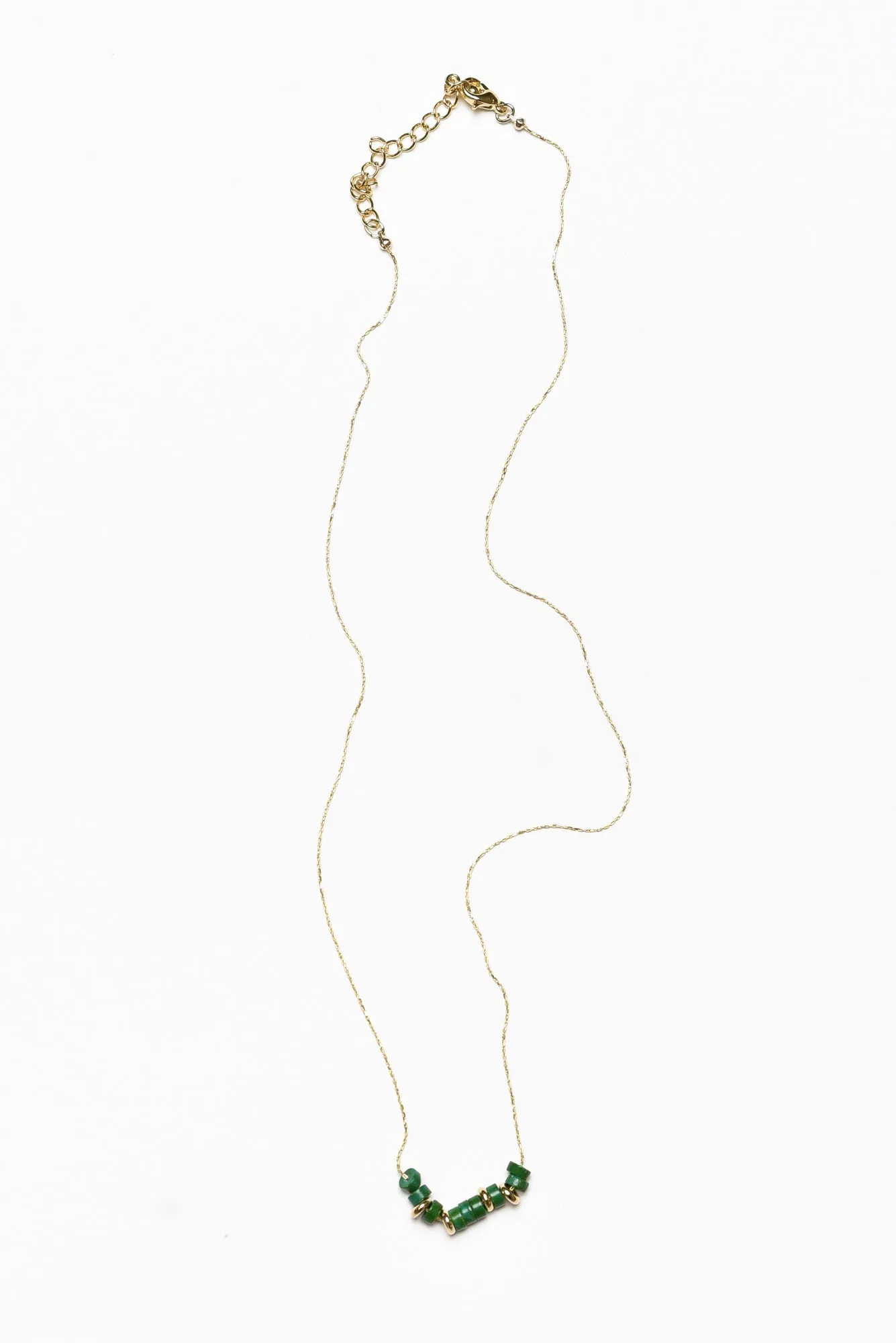 Angelina Green Beaded Necklace sold by Blue Bungalow