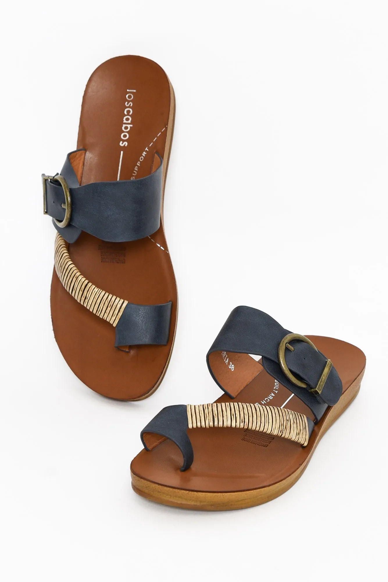 Bria Navy Slide sold by Blue Bungalow product image thumbnail 2