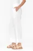 Elgon White Linen Wide Leg Pants sold by Blue Bungalow