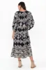Elita Navy Abstract Pocket Dress sold by Blue Bungalow