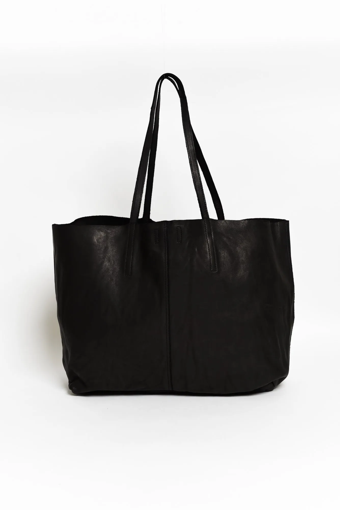 Makalu Black Large Leather Tote Bag sold by Blue Bungalow