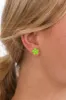 Aileen Green Flower Stud Earrings sold by Blue Bungalow