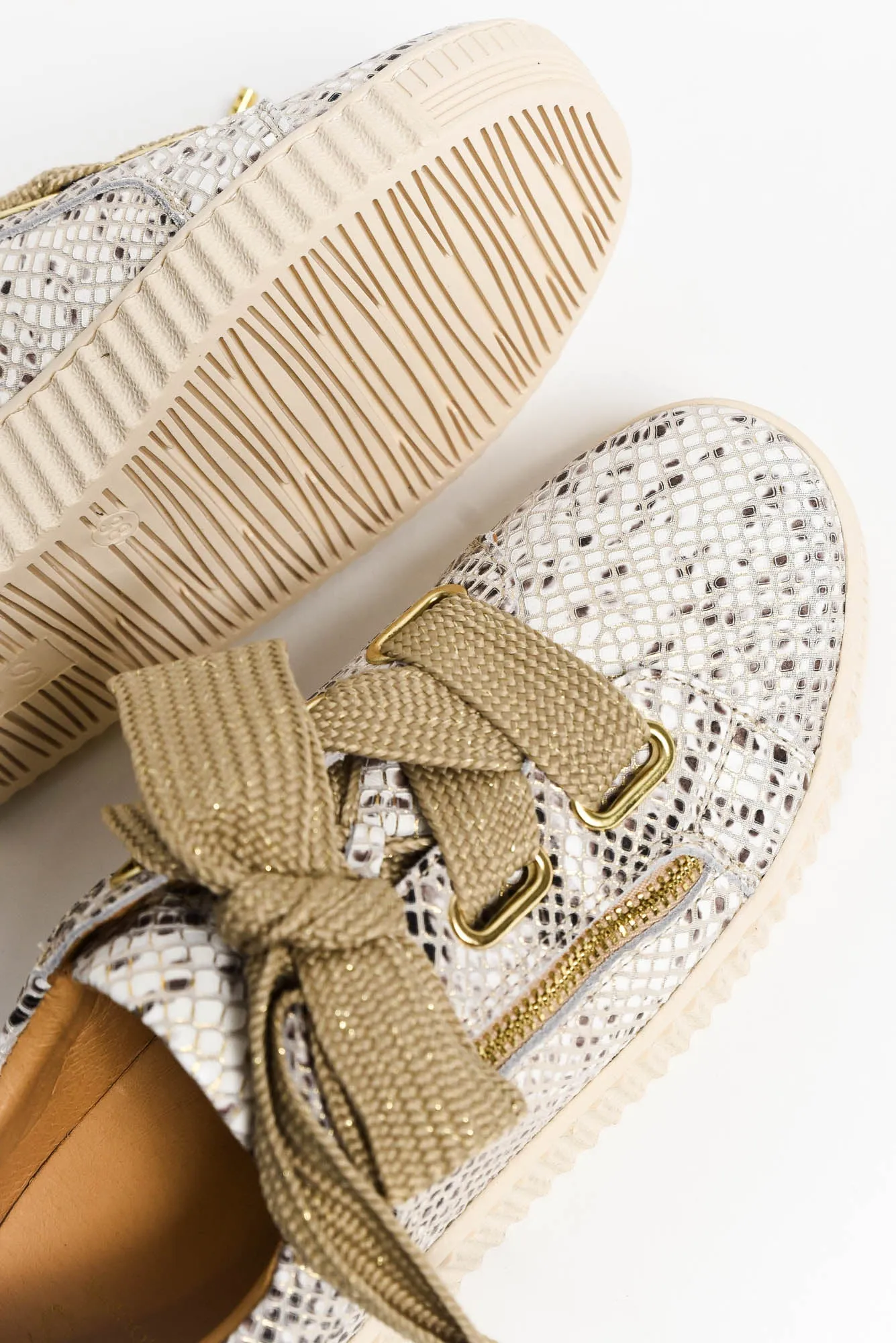 Jovi Champagne Animal Leather Sneaker sold by Blue Bungalow product image thumbnail 2