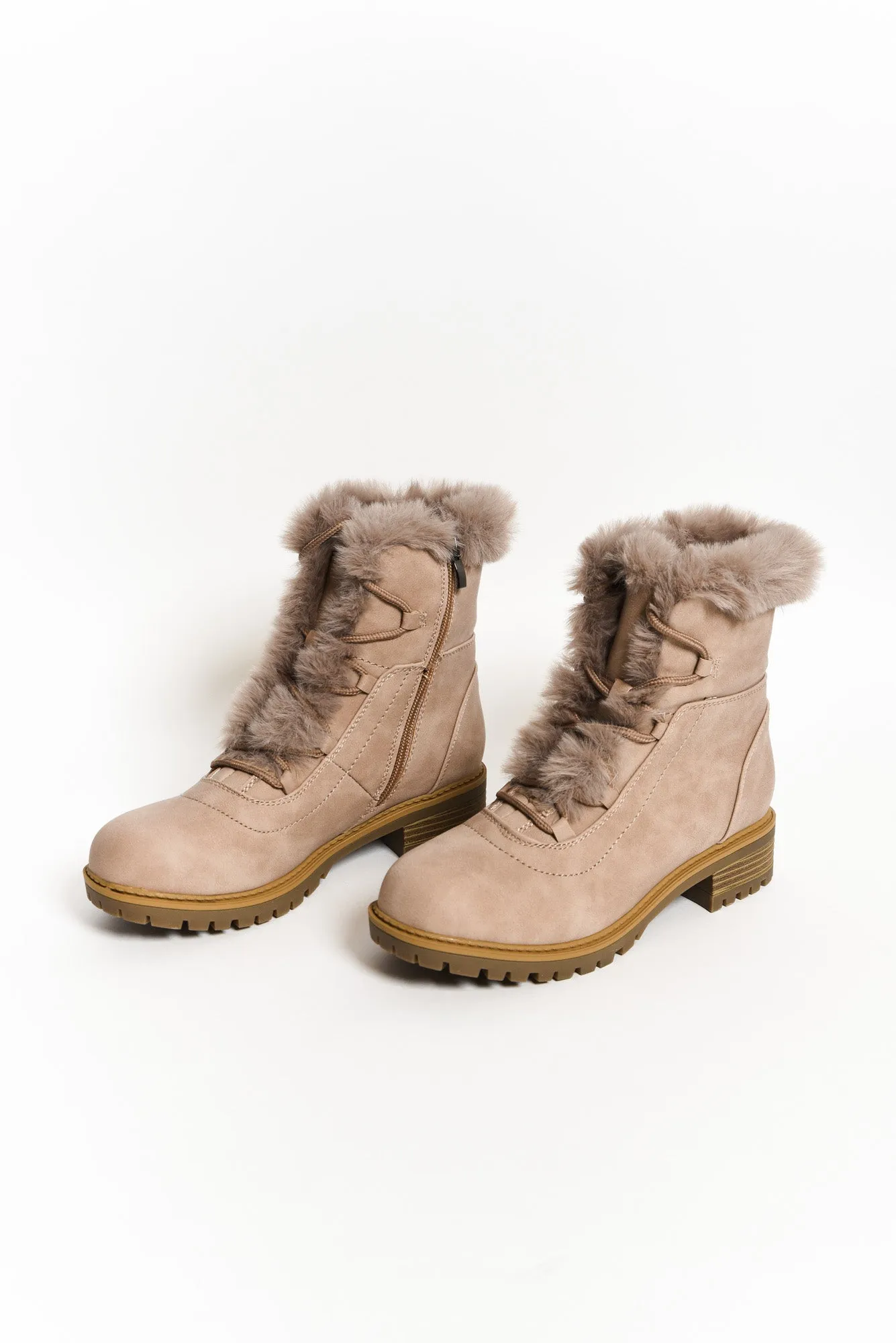 Alpine Taupe Faux Fur Boot sold by Blue Bungalow product image thumbnail 2