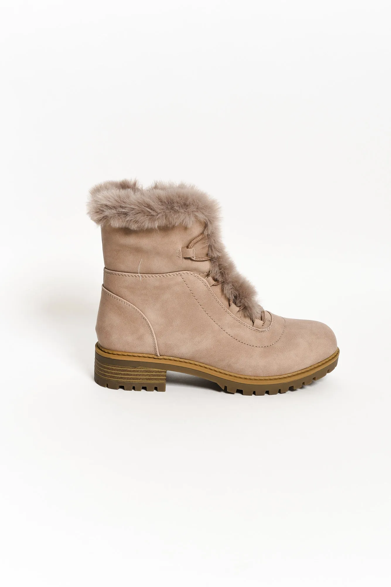 Alpine Taupe Faux Fur Boot sold by Blue Bungalow product image thumbnail 3