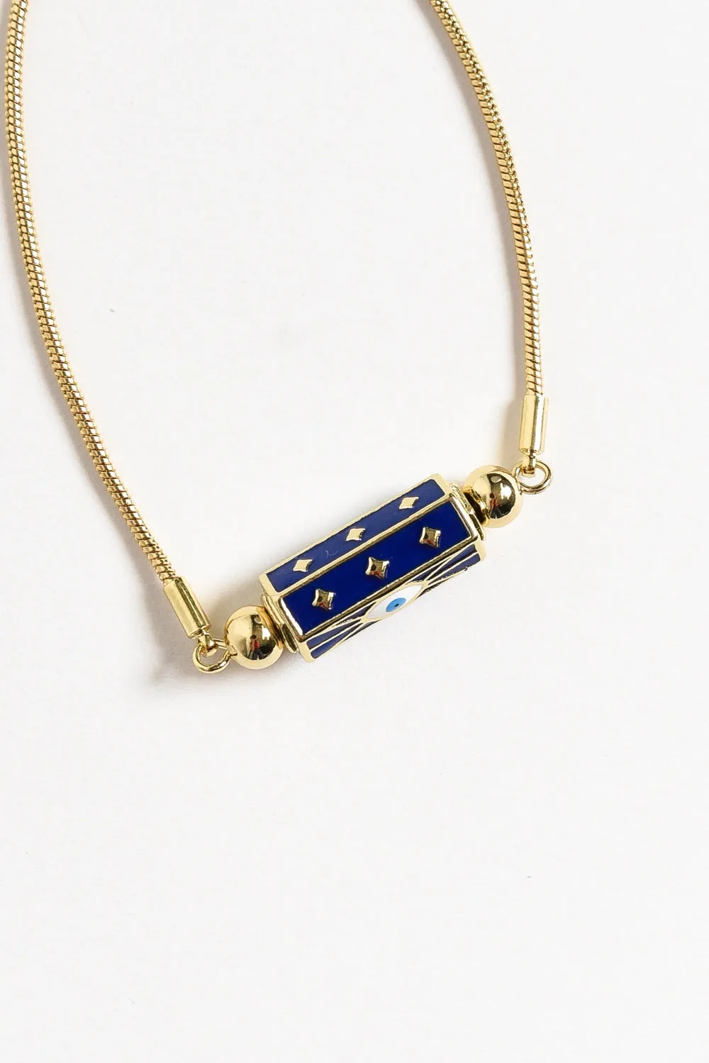 Doppio Blue Eye Chain Bracelet sold by Blue Bungalow product image thumbnail 2