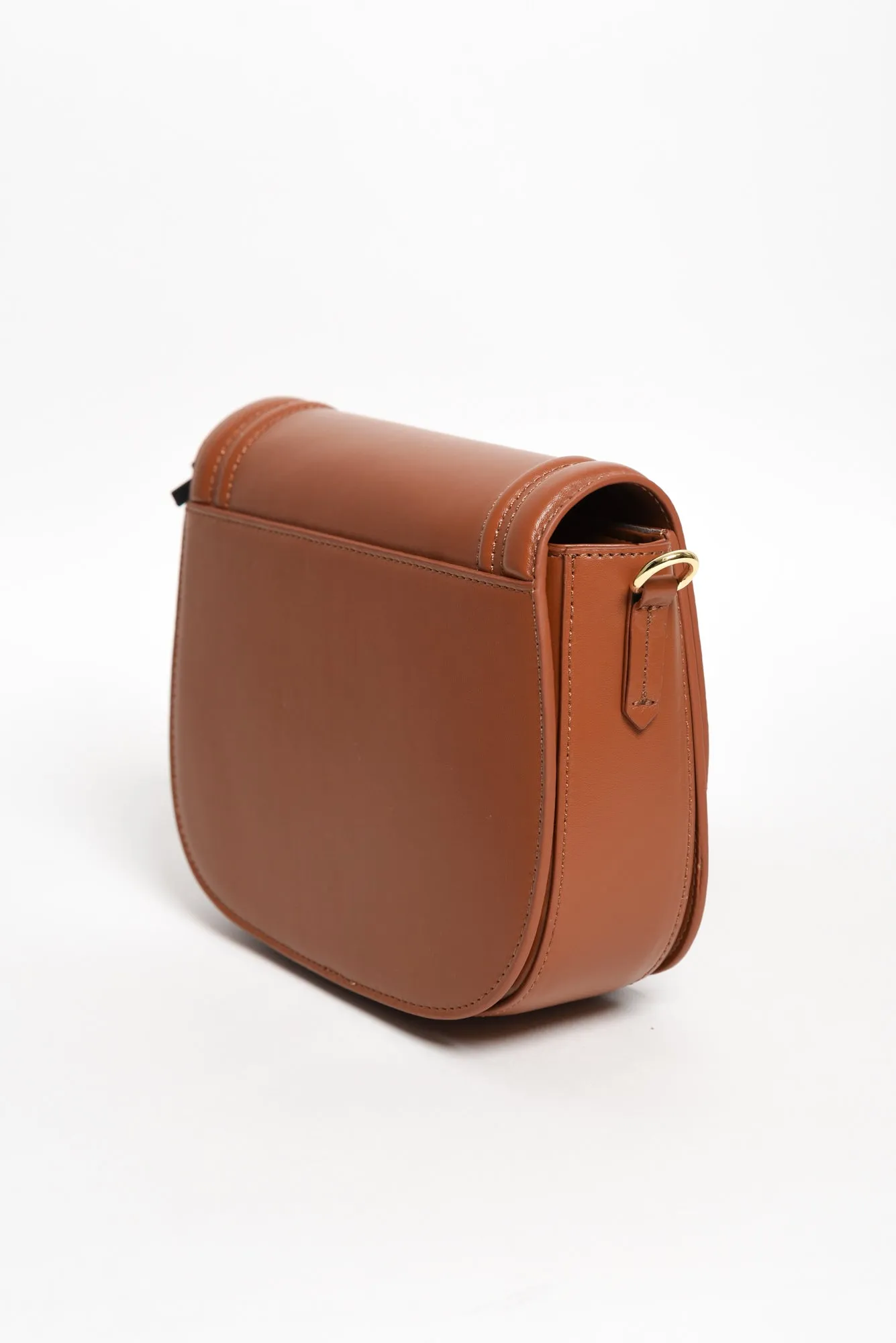 Dickens Tan Leather Crossbody Bag sold by Blue Bungalow product image thumbnail 3
