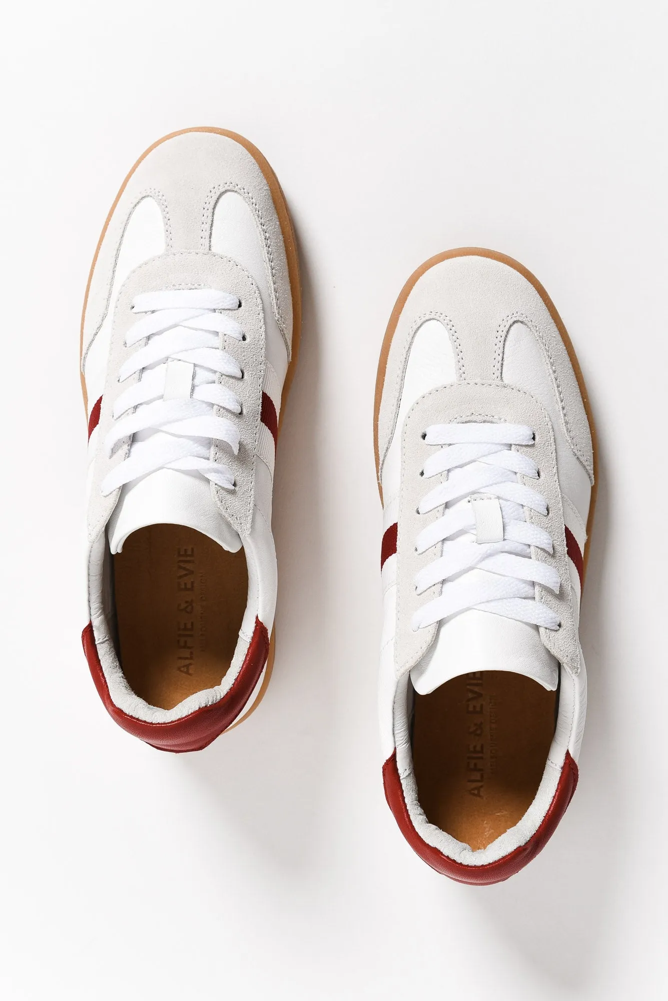 Aloha Red Stripe Suede Sneaker sold by Blue Bungalow product image thumbnail 5