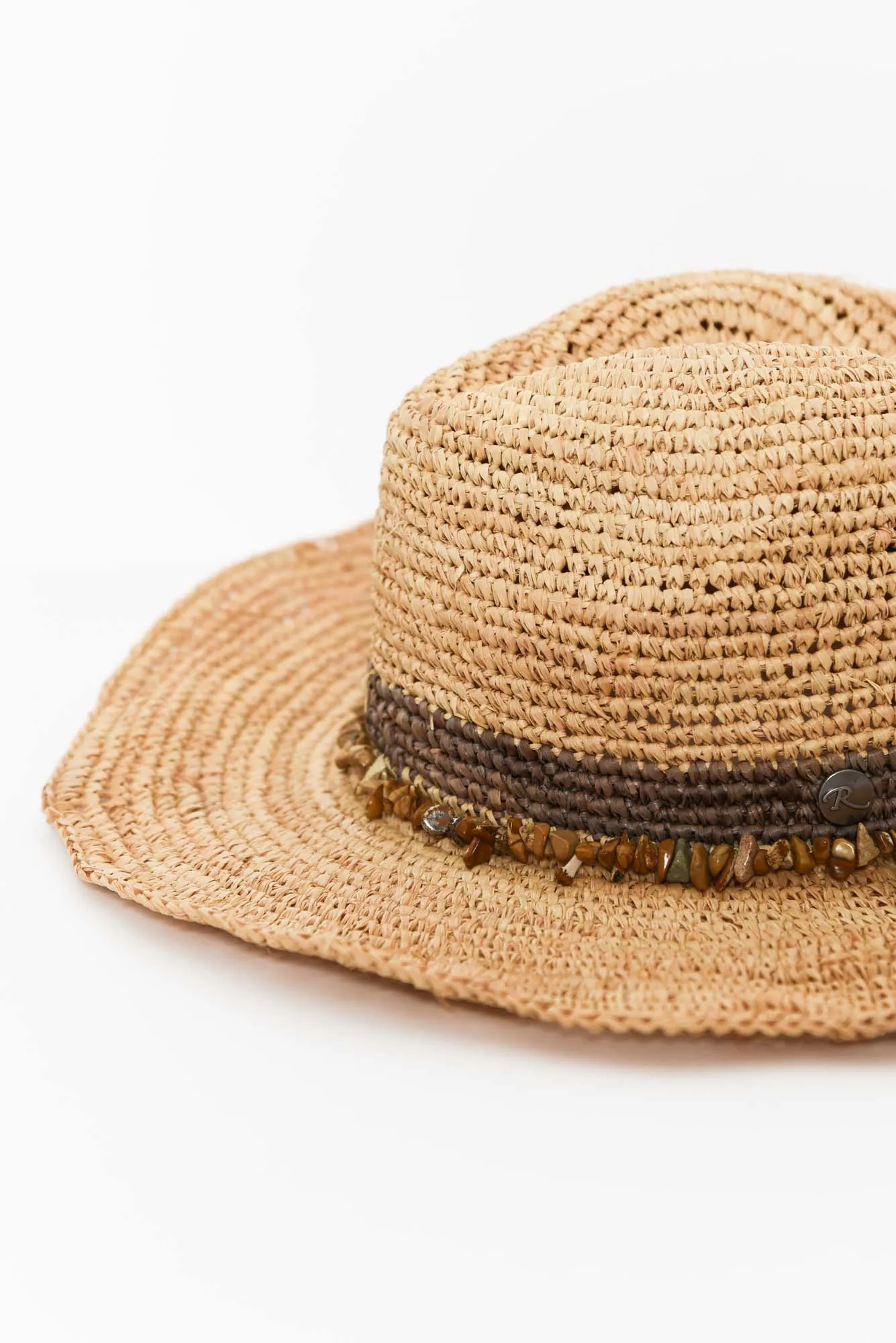 Cassie Taupe Raffia Cowboy Hat sold by Blue Bungalow product image thumbnail 2