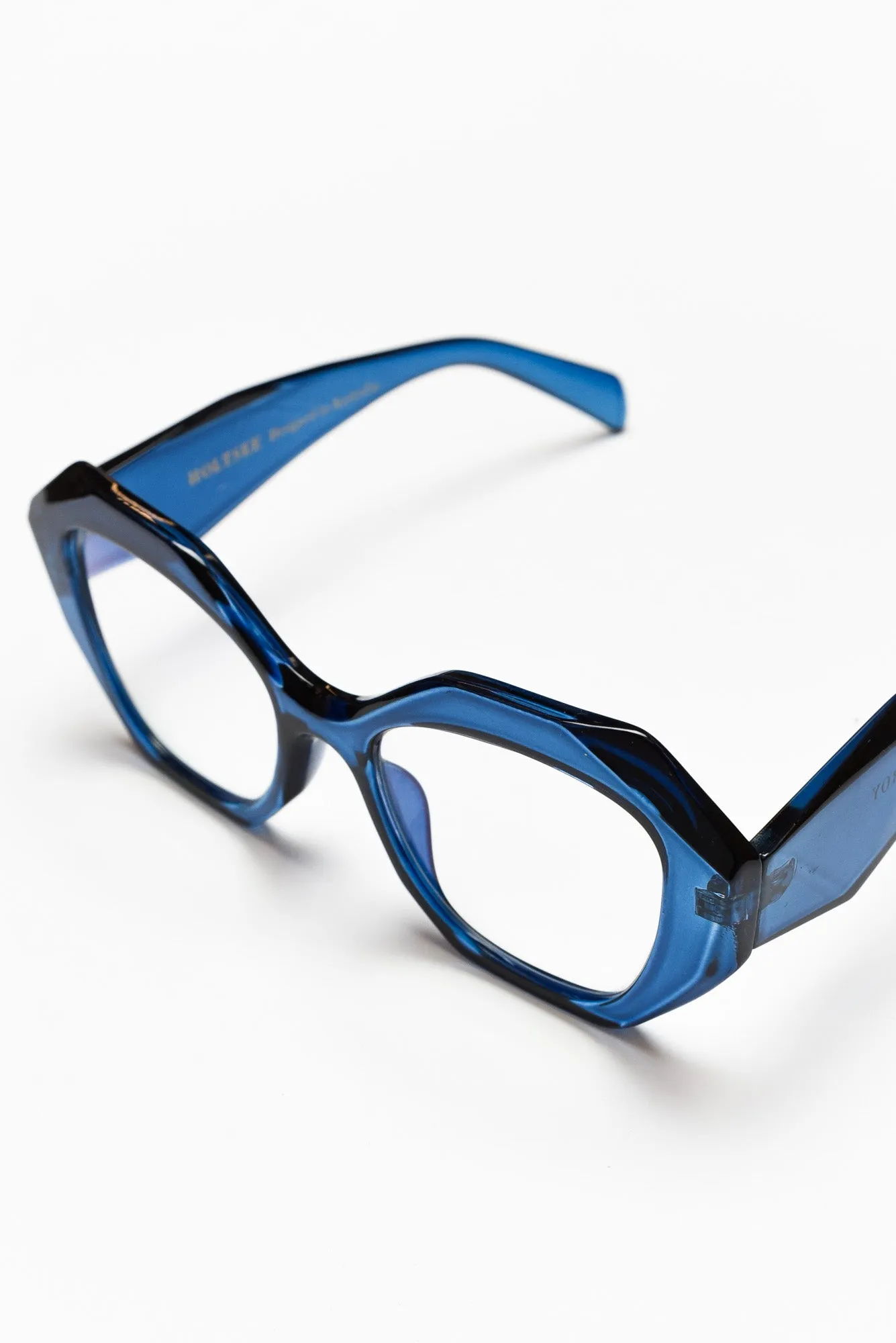Fitzroy Navy Oversized Reading Glasses sold by Blue Bungalow product image thumbnail 3