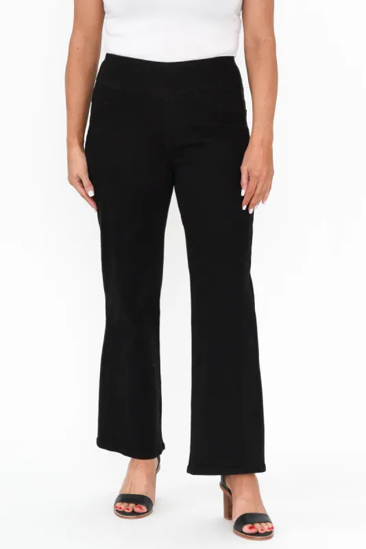 Nicola Black Wide Leg Jeans sold by Blue Bungalow