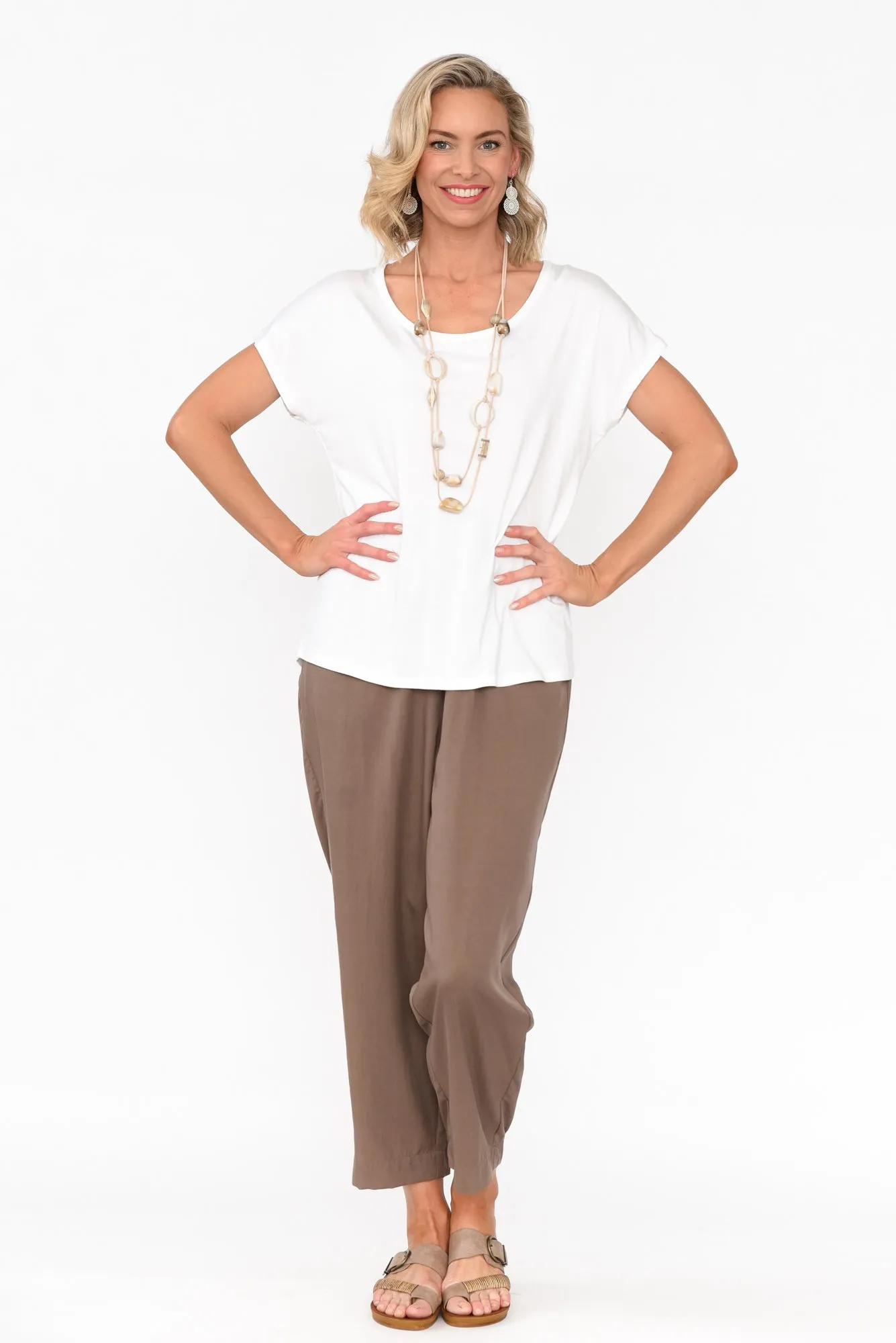 Kanni Chocolate Lyocell Jogger Pants sold by Blue Bungalow product image thumbnail 5
