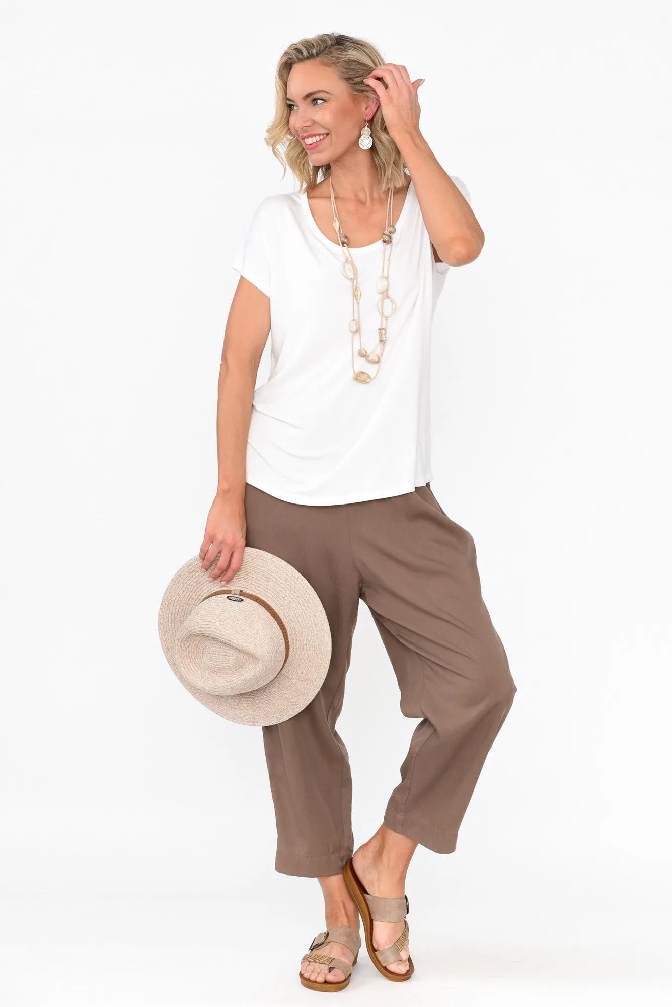 Kanni Chocolate Lyocell Jogger Pants sold by Blue Bungalow product image thumbnail 2