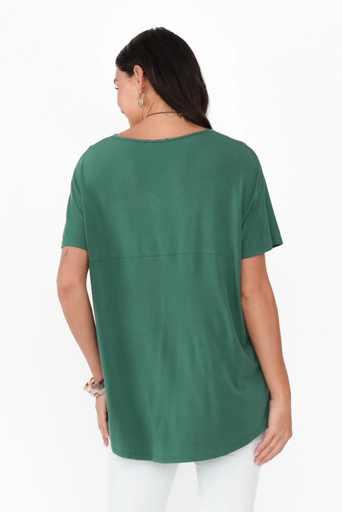 Ivy Emerald Micro Modal Swing Tee sold by Blue Bungalow product image thumbnail 5