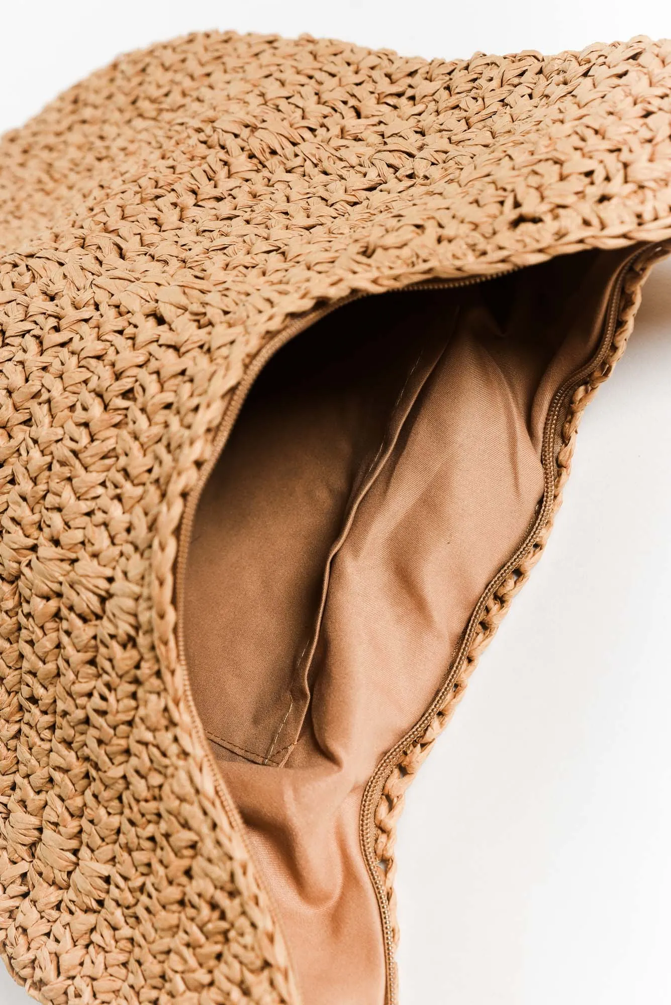 Kamaria Tan Straw Shoulder Bag sold by Blue Bungalow product image thumbnail 2