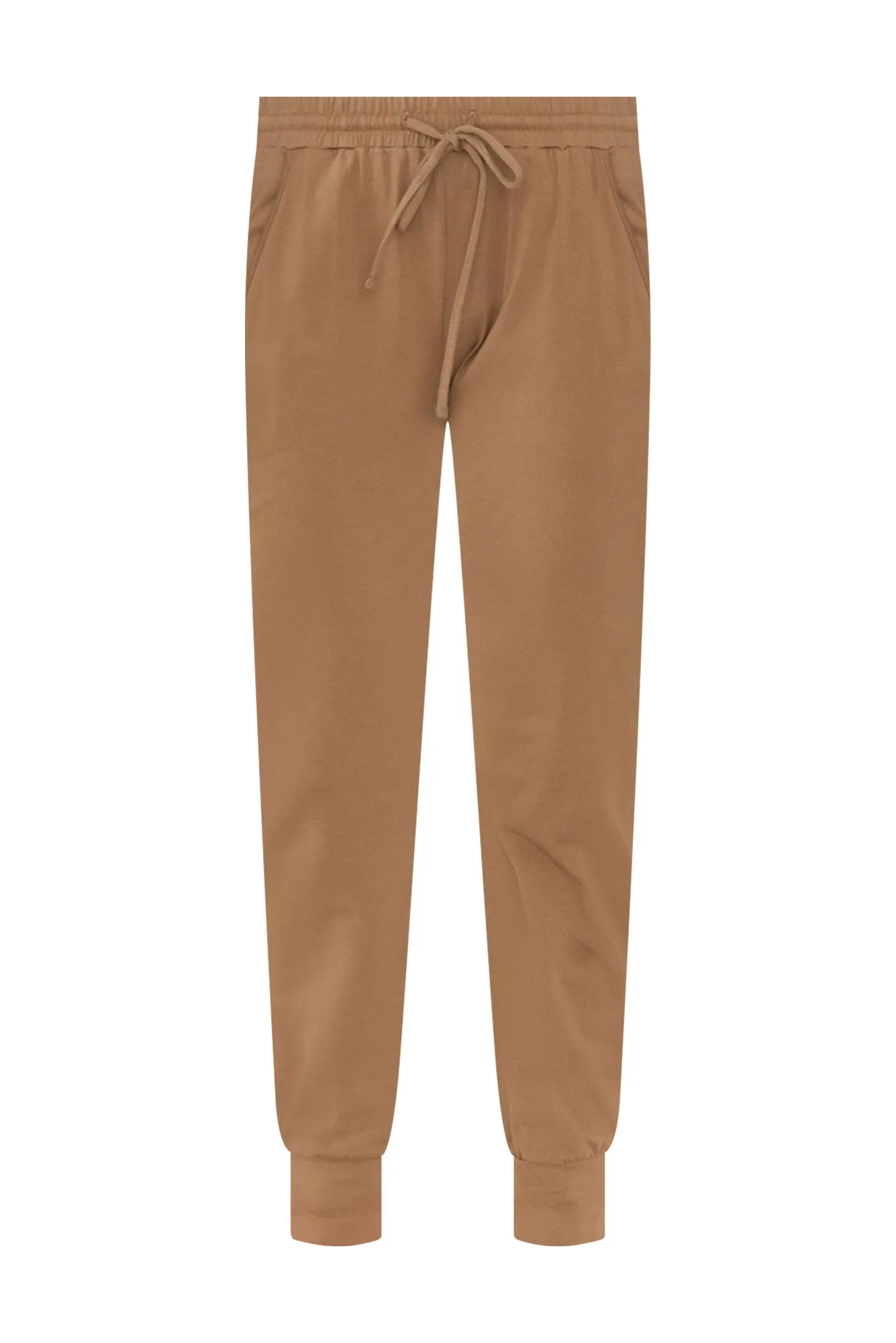Mocha Cotton Everyday Tie Sweatpants sold by Blue Bungalow product image thumbnail 3