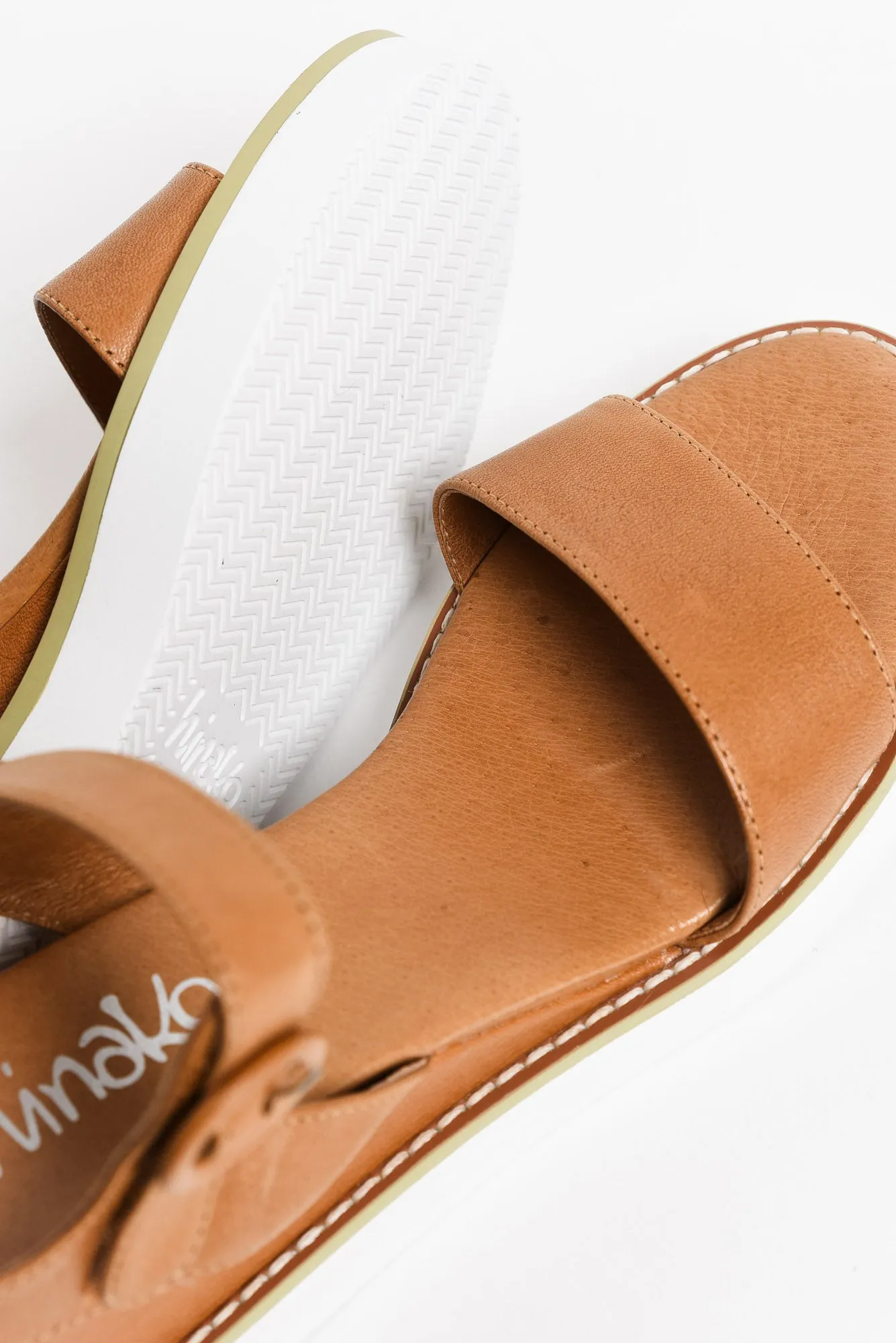 Mariah Brandy Leather Wedge sold by Blue Bungalow product image thumbnail 3