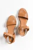 Mariah Brandy Leather Wedge sold by Blue Bungalow