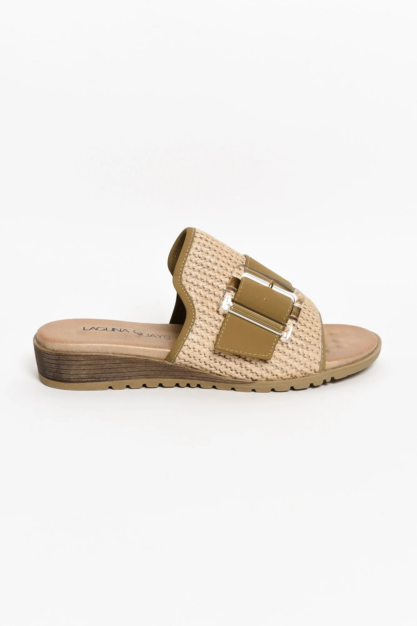 Givari Natural Buckle Woven Slide sold by Blue Bungalow product image thumbnail 3