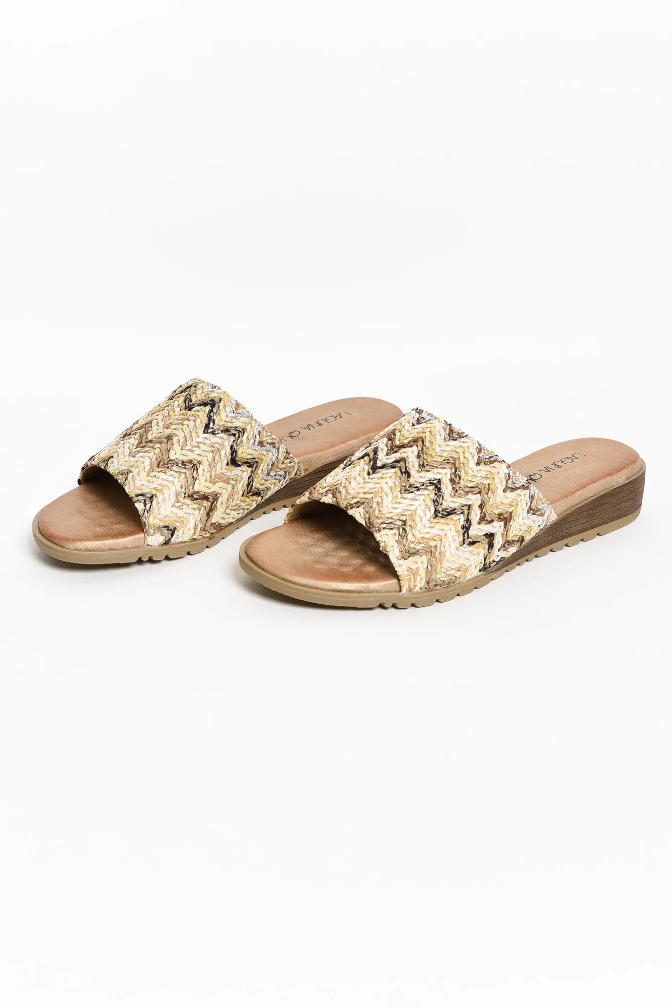 Ganni Natural Geo Raffia Slide sold by Blue Bungalow product image thumbnail 3