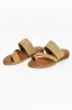 Meduza Tan Woven Strappy Slide sold by Blue Bungalow