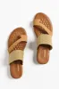 Meduza Tan Woven Strappy Slide sold by Blue Bungalow