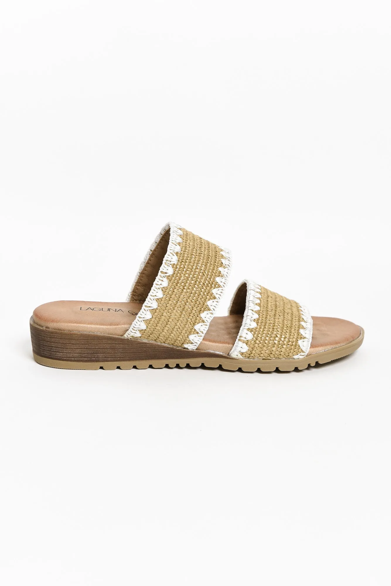 Gister Natural Contrast Woven Slide sold by Blue Bungalow product image thumbnail 3