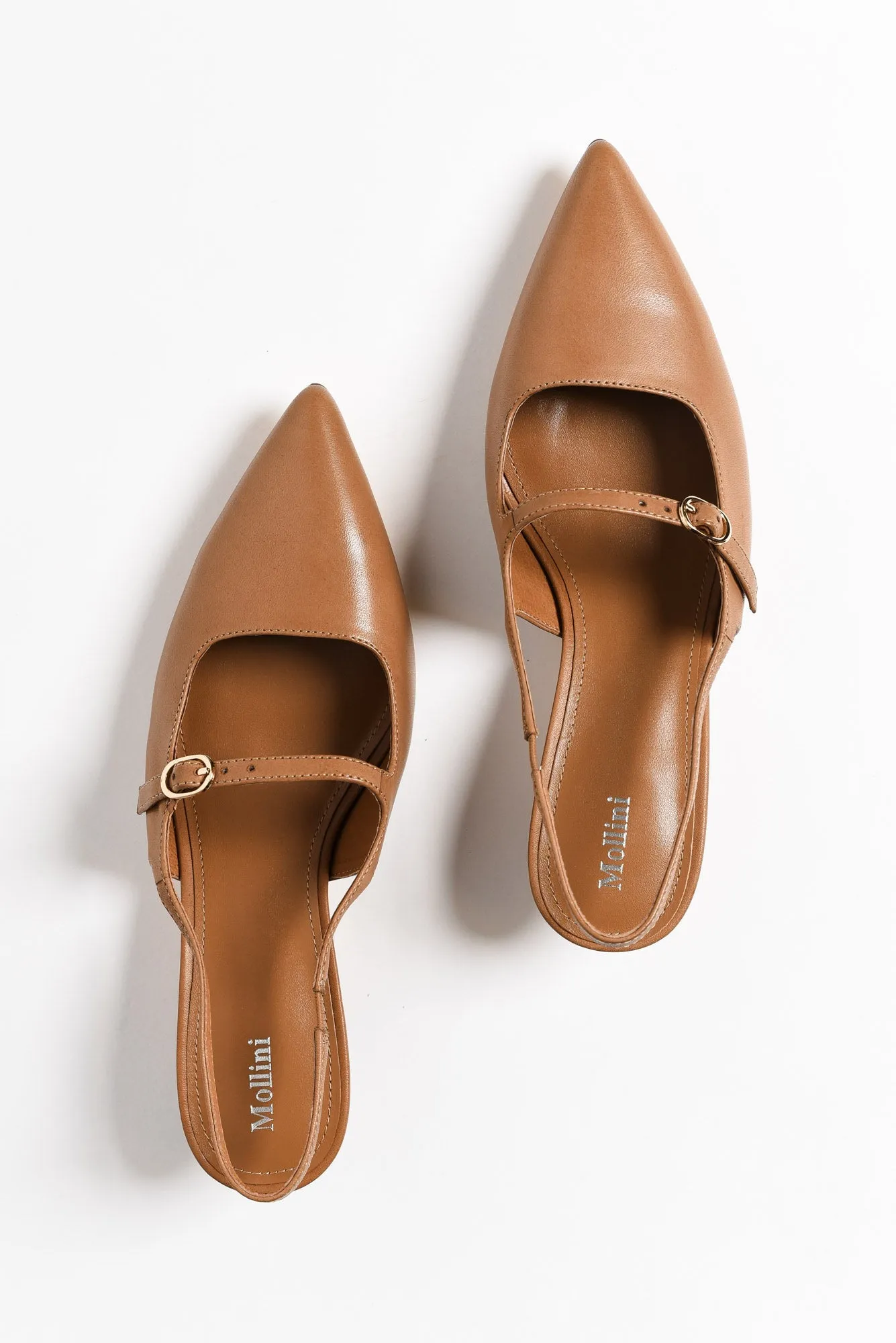 Candor Brandy Leather Slingback Heel sold by Blue Bungalow product image thumbnail 3