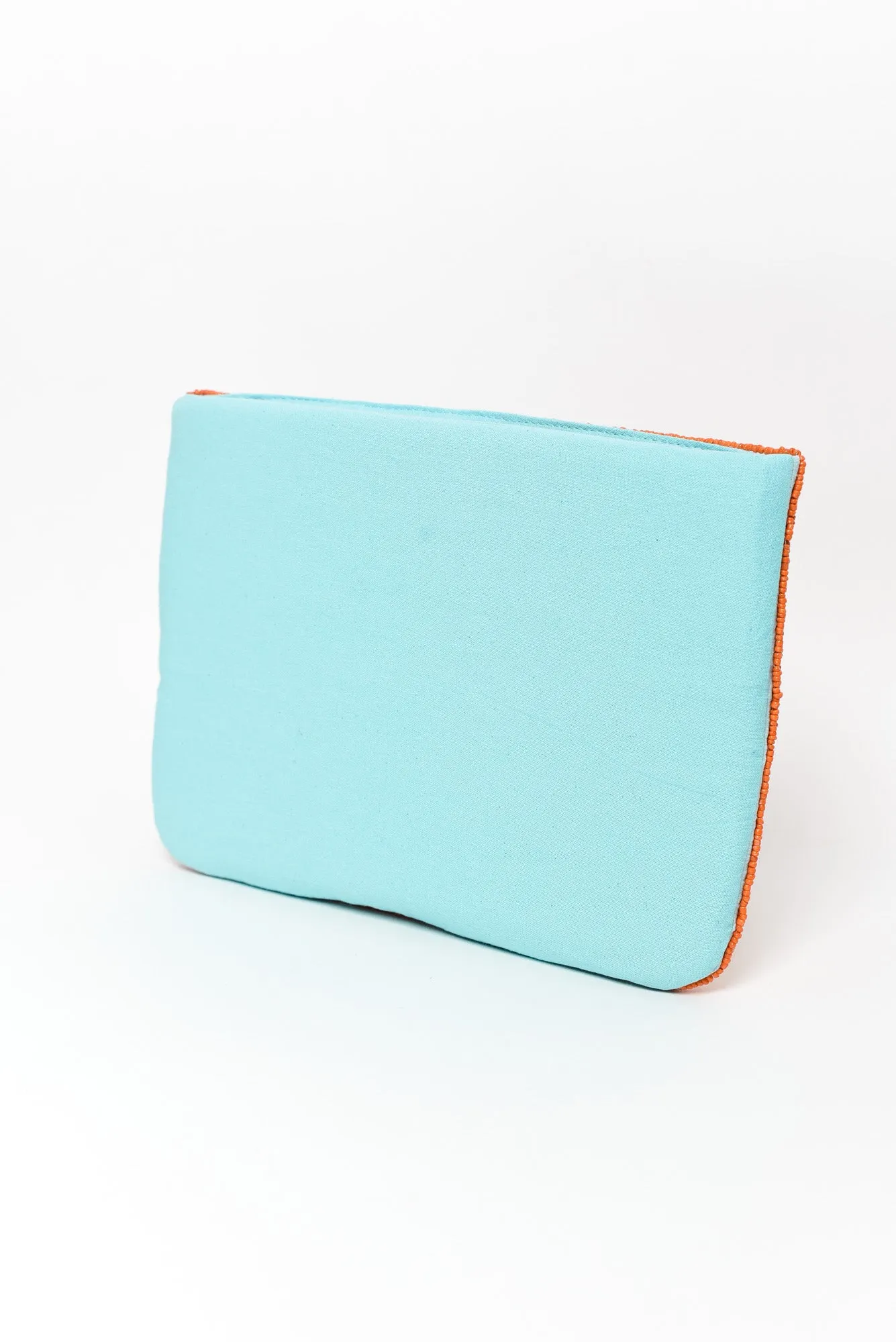 Capri Orange Beaded Clutch sold by Blue Bungalow product image thumbnail 2