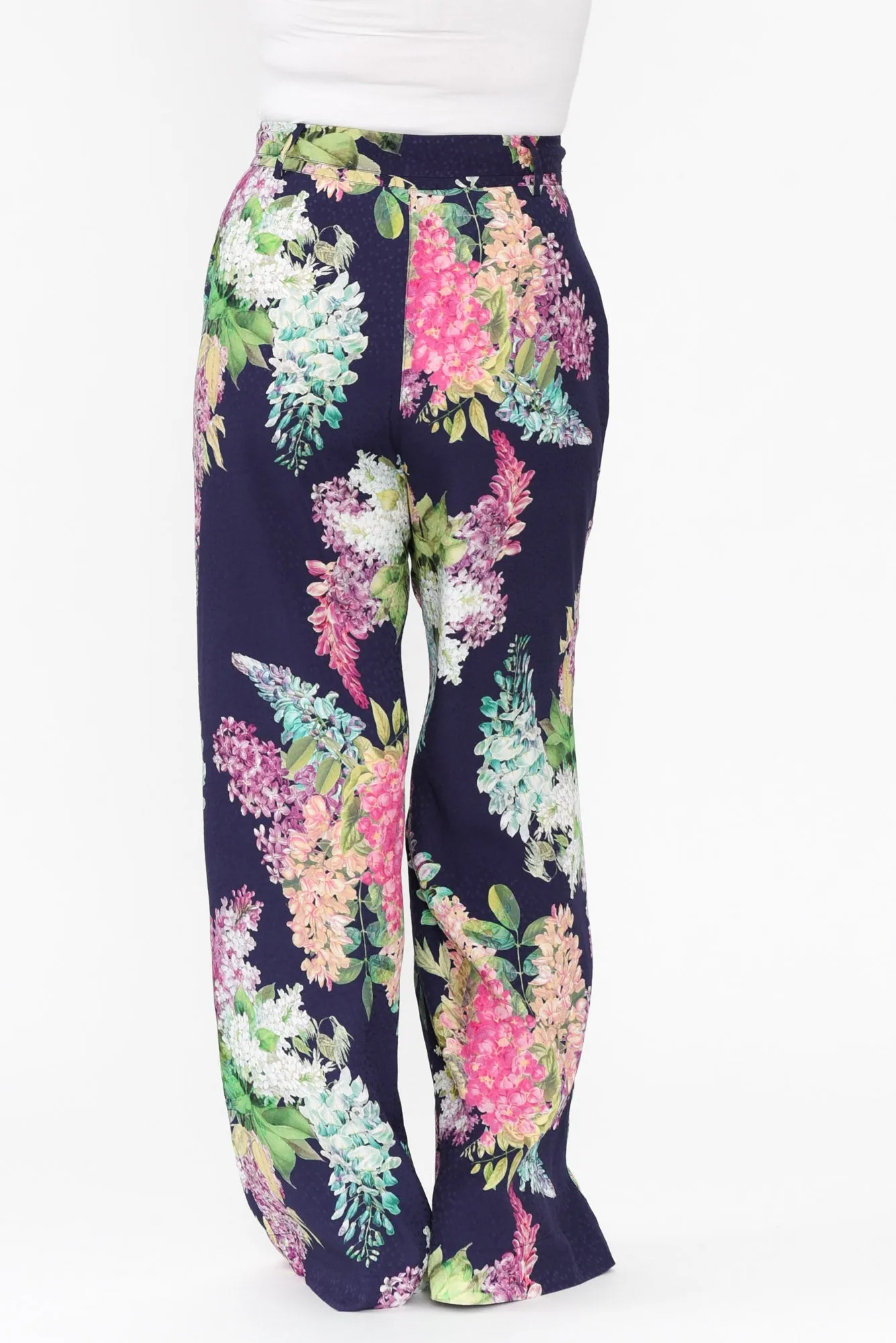 Augustine Navy Wisteria Pocket Pants sold by Blue Bungalow product image thumbnail 4