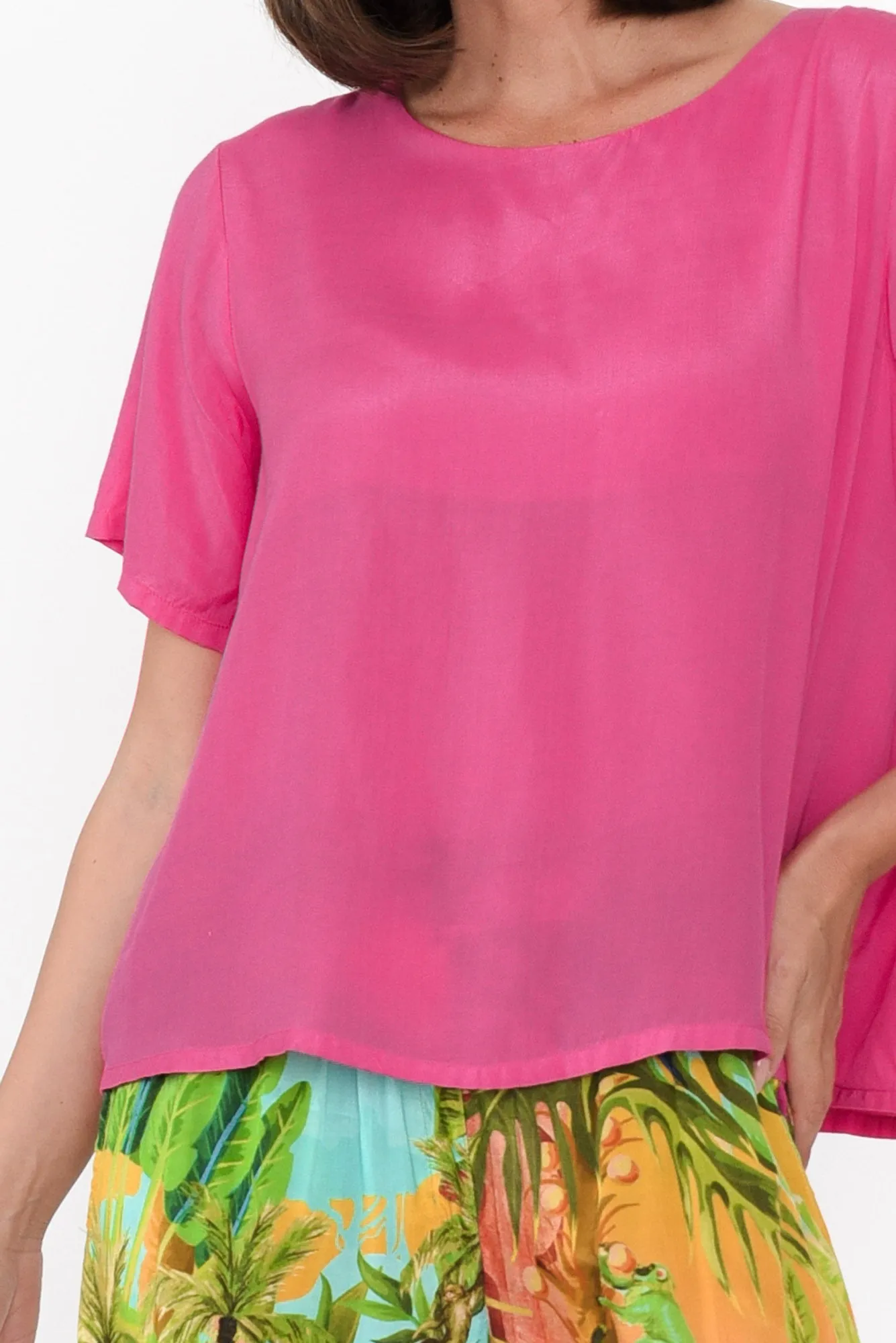 Tuala Hot Pink Top sold by Blue Bungalow product image thumbnail 5