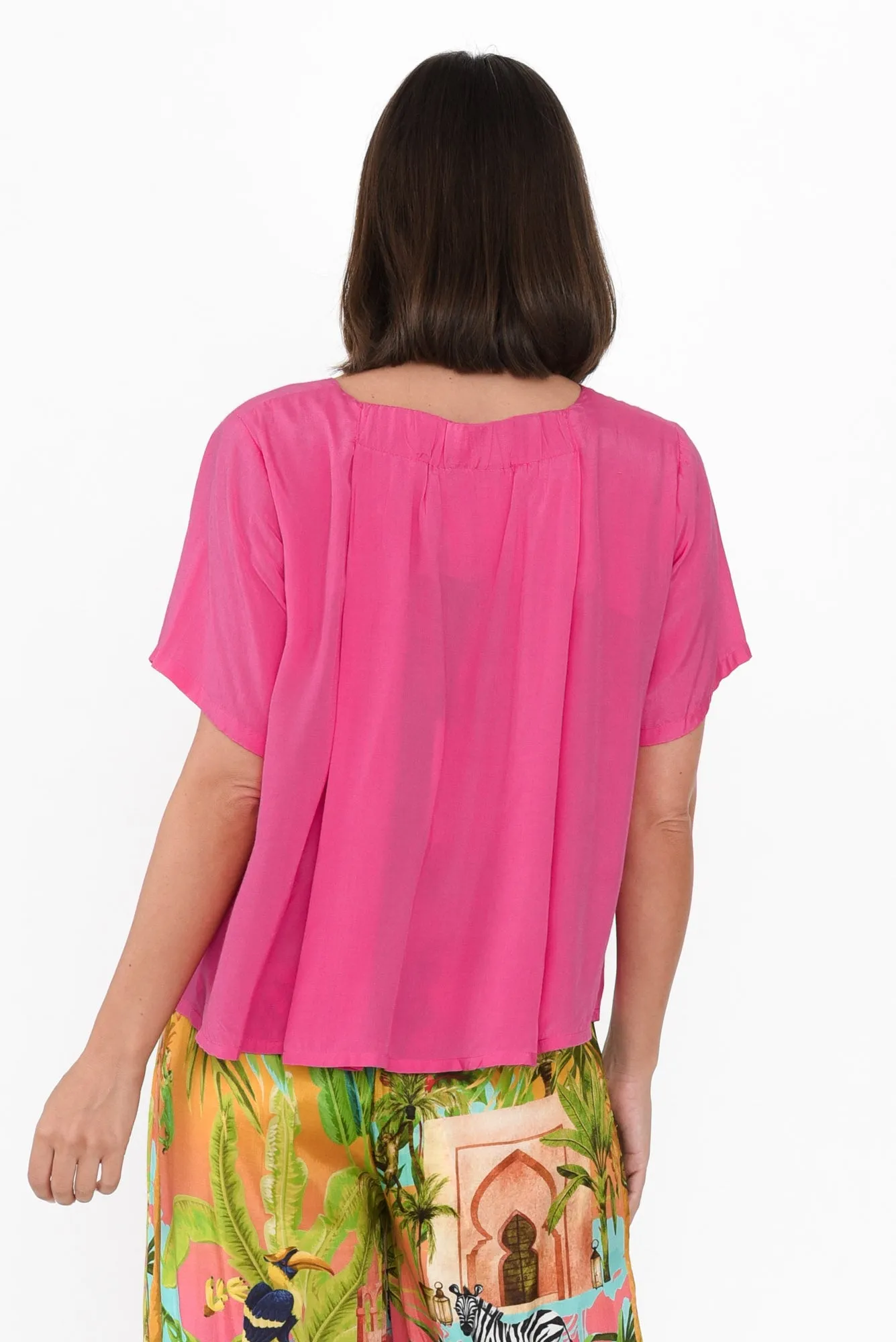 Tuala Hot Pink Top sold by Blue Bungalow product image thumbnail 4