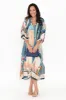 Deneva Blue Cactus Linen Dress sold by Blue Bungalow